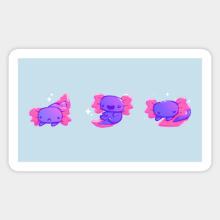 Super Cute Axolotls Sticker